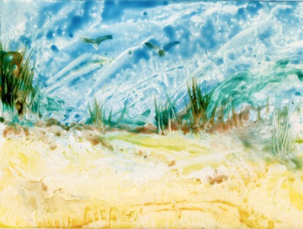 Atop the Dunes Encaustic Painting .png