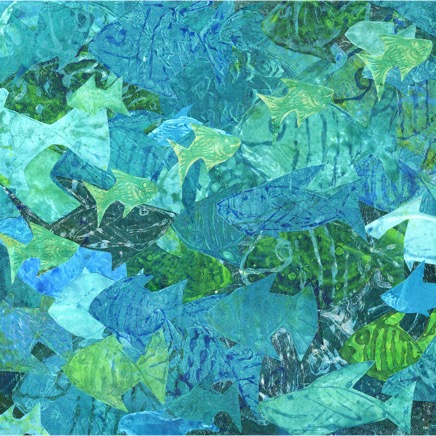 Fish School Monoprint Collage.png